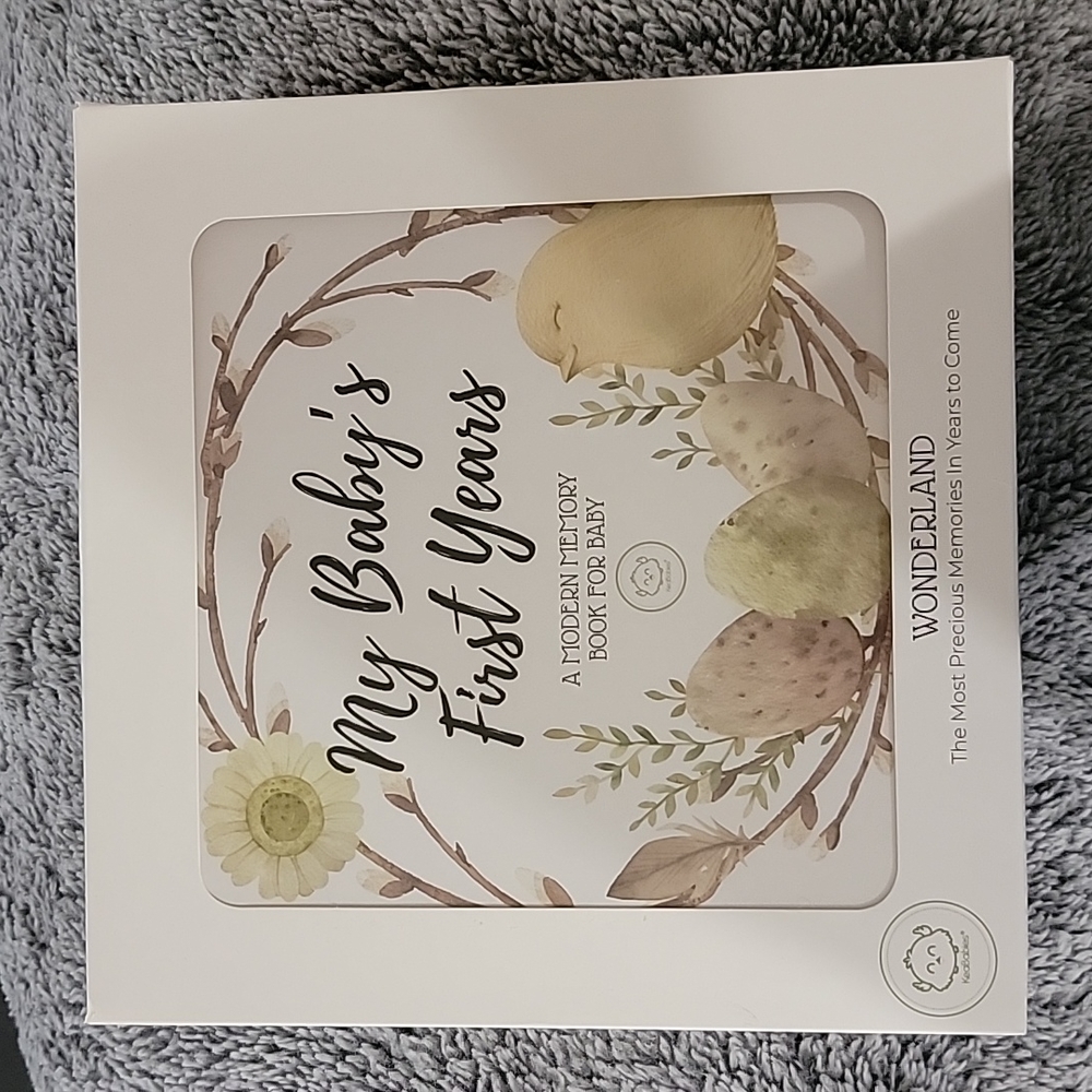 My baby's first years book & hand/foot print frame kit